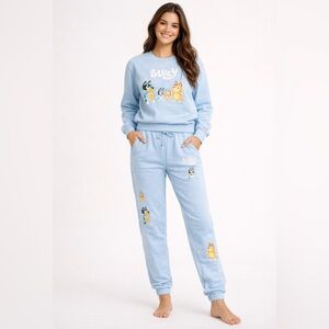 Bluey Character Light Blue Loungewear Set